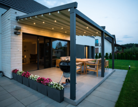 Elegancy - pergola z materiałowym dachem