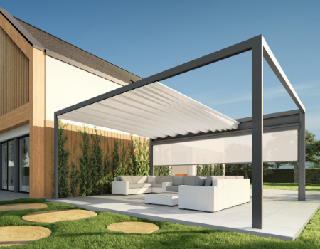 Tarasola Flat zadaszenie tarasu tkanionowe